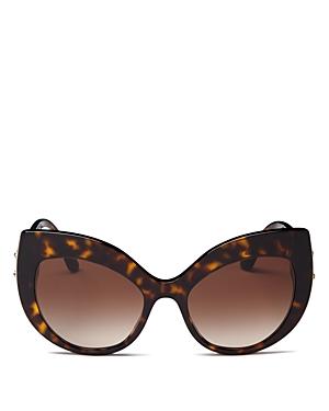 Dolce & Gabbana Women's Embellished Oversized Cat Eye Sunglasses, 58mm