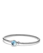 David Yurman Chatelaine Bracelet With Blue Topaz
