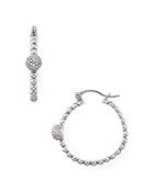 Bloomingdale's Marc & Marcella Diamond Hoop Earrings In Sterling Silver, 0.27 Ct. T.w - 100% Exclusive