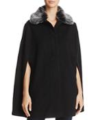 Helene Berman Cape With Faux Fur Collar - 100% Exclusive