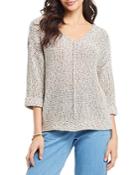 Nic+zoe Rainbow Mix Sweater