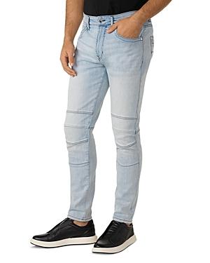 Karl Lagerfeld Paris L56 Light Wash Moto Jeans