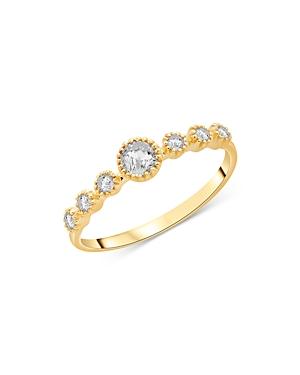 Bloomingdale's Diamond Bezel Set Stacking Ring In 14k Yellow Gold, 0.30 Ct. T.w. - 100% Exclusive