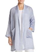 Eileen Fisher Plus Shawl Collar Kimono Coat