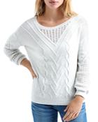 Lucky Brand Mixed-knit Sweater
