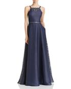Aidan Mattox Embellished Shimmer Gown