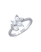 Harakh Colorless Diamond Cluster Ring In 18k White Gold, 1.0 Ct. T.w.