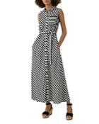 Karen Millen Striped Maxi Shirt Dress