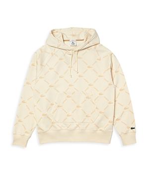 Lacoste Unisex Argyle Monogram Fleece Hoodie