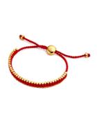 Links Of London Mini Friendship Bracelet In Ruby Red
