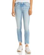 Mother The Flirt High Rise Ankle Fray Jeans In I Confess