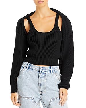 Alexanderwang.t Cropped Crewneck Shrug