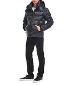 Sam. Glacier Quilted Camouflage Removable Hood Jacket