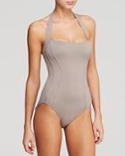 Dkny Curve Mirage Contoured Blocked Maillot One Piece Swimsuit