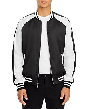 Karl Lagerfeld Paris Colorblocked Baseball Jacket