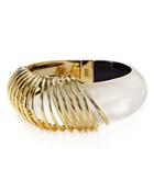 Alexis Bittar Coiled Lucite Hinge Bangle