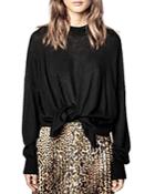 Zadig & Voltaire Ruby Oversized Featherweight Cashmere Sweater