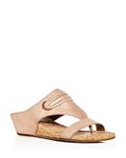 Donald Pliner Women's Dionne Leather Demi Wedge Thong Sandals