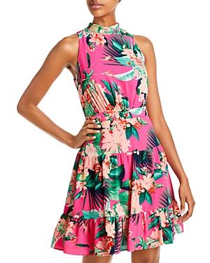 Eliza J Flounce Hem Mini Dress