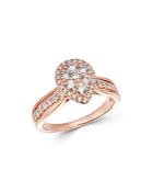 Bloomingdale's Diamond Cluster Ring In 14k Rose Gold, 0.75 Ct. T.w. - 100% Exclusive