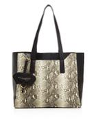Christian Siriano Marlene Snake Embossed Tote - Compare At $195