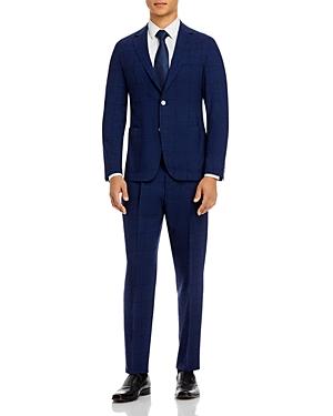 Boss Hanry Plaid Slim Fit Suit