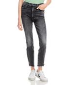 Mother High Waist Rascal Ankle Step Fray Jeans In Night Gard