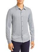 Michael Kors Stretch Gingham Slim Fit Button Down Shirt