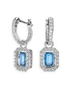 Swarovski Millenia Blue Crystal Drop Earrings