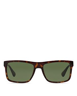 Prada Men's Rectangle Havana Sunglasses, 57mm