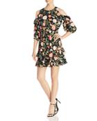 Kate Spade New York Blossom Cold Shoulder Ruffle Dress