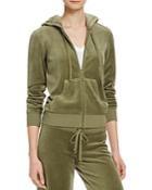 Juicy Couture Robertson Zip Up Hoodie In Olive - 100% Bloomingdale's Exclusive