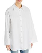 Lafayette 148 New York Oversized Cotton Button Down Shirt