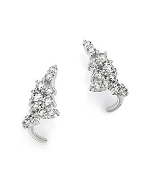 Bloomingdale's Diamond Mini Huggie Hoop Earrings In 14k White Gold, 0.33 Ct. T.w. - 100% Exclusive