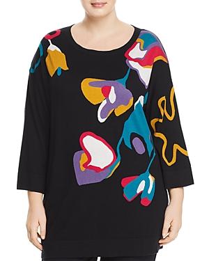 Marina Rinaldi Ali Abstract Floral-print Sweater