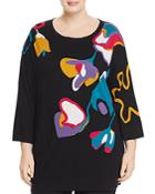 Marina Rinaldi Ali Abstract Floral-print Sweater
