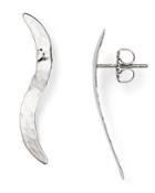 Sterling Silver Hammered Stud Earrings - 100% Exclusive