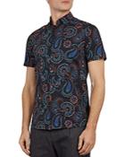 Ted Baker Dogg Paisley Slim Fit Shirt