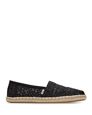 Toms Women's Alpargata Rope Embroidered Espadrille Flats