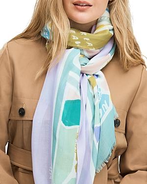 Kate Spade New York Central Park Map Oblong Scarf