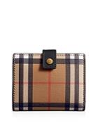 Burberry Vintage Check Small Leather Folding Wallet