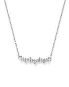 Diamond Bar Pendant Necklace In 14k White Gold, .25 Ct. T.w. - 100% Exclusive