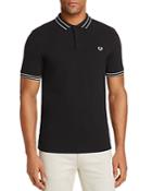 Fred Perry Tramline Tipped Pique Regular Fit Polo Shirt