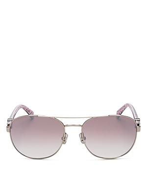 Kate Spade New York Women's Brow Bar Aviator Sunglasses, 56mm