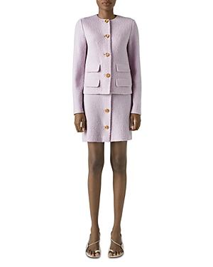 St. John Textured Tweed Knit Skirt
