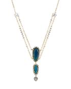 Nadri Jasmine Suspended Stone Pendant Necklace, 15