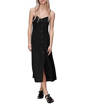Whistles Ava Button Front Midi Dress