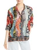 Johnny Was Yokohama Jordan Silk Button Front Shirt