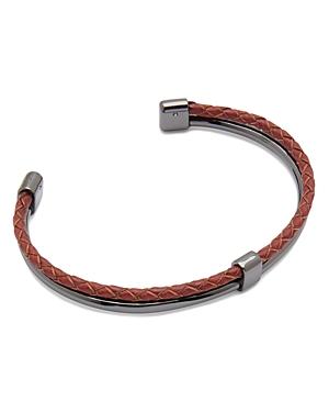 Ted Baker Ferrero Metal And Leather Bangle