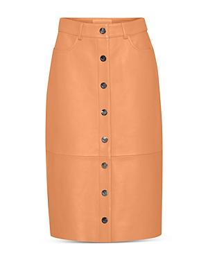 Remain Melan Leather Skirt